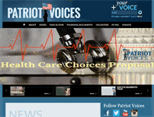 Tablet Screenshot of patriotvoices.com